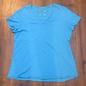 FRANK AND EILEEN Tee Lab Short Sleeve T Shirt Blue Medium